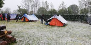 L'hiver comment camper la neige